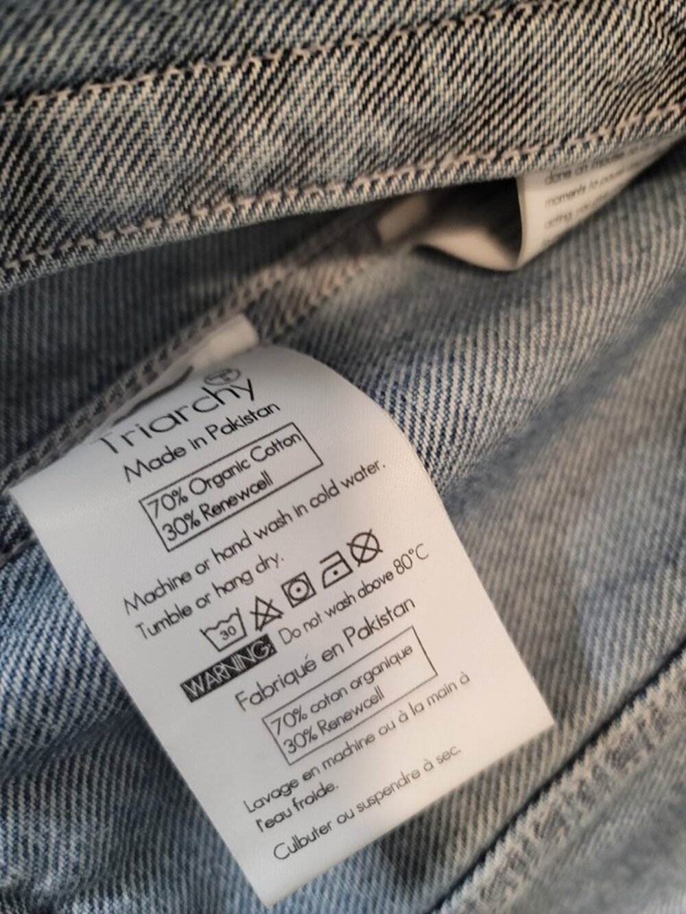 Triarchy Jacket Womens Small Trunker Button Front Denim Jean Jacket Blue - Picture 4 of 8